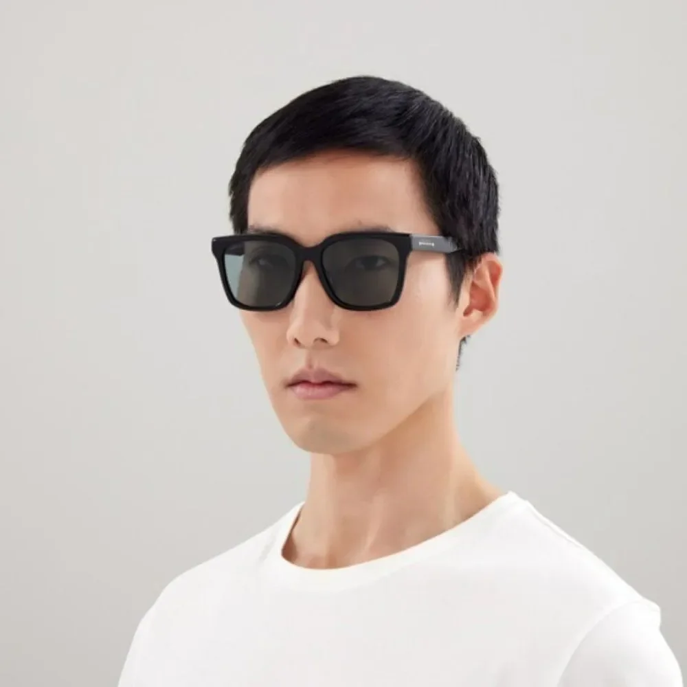 NEW Gucci GG1175SK 002  Black Smoke Grey Square Unisex Sunglasses